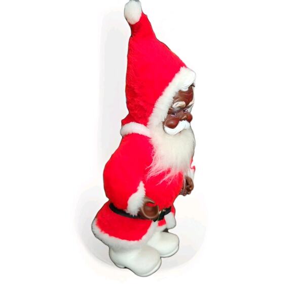 Rare Vintage Rushton Coca Cola African American Santa Plush White Boots 50's - Picture 4 of 8